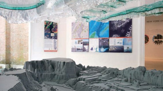 Installation view of the Palisade Bay research project