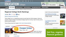 U.S. News Best Colleges screenshot