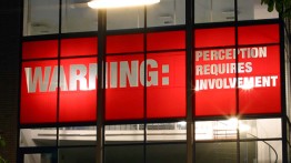 'Warning: Perception Requires Involvement' (installation view) by Antoni Muntadas