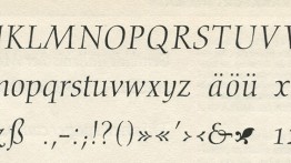 A sample of Gudrun Zapf's Diotima font