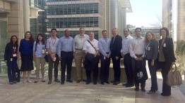 Representatives of Cooper, including Acting President Bill Mea, traveled to Houston to meet with alumni at ExxonMobil