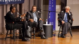 Pres. Kagame, Rabbi Shmuley Boteach and Elie Wiesel