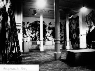 2 of 6 Painting Installations for bands. Pallazo / Liestal, Switzerland; executed between 1980-1983.