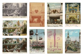 Postcards, Luna Park, Coney Island, N.Y. c1903 – 1920. Joseph Covino New York City Postcard Collection, The Irwin S. Chanin School of Architecture Archive of The Cooper Union.