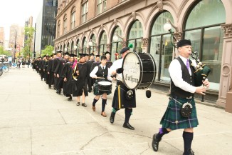 The parade begins. Photo by Island Photography