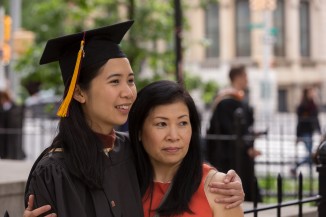 Minh Bui A'17 with her mother 