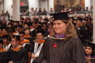 Maya Krtic AR'17 delivered the student commencement address.