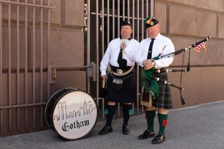 Members of Gotham Pipes and Drums
