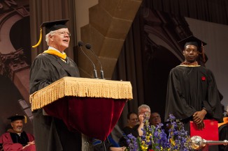 Dean of Athletics and Commencement Co-Chair Stephen P. Baker