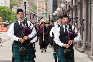 Pipers beckon faculty, staff and students