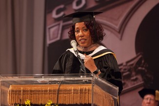 Denise Young Smith delivers the commencement address