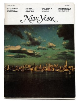 Cover of New York Magazine’s launch issue, 1968