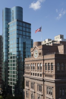 Cooper's Foundation Building with the Astor Place Building in the background