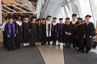 Members of the Albert Nerken School of Engineering graduating class of 2015