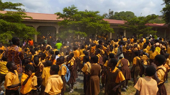 School children in Pokuase, Ghana