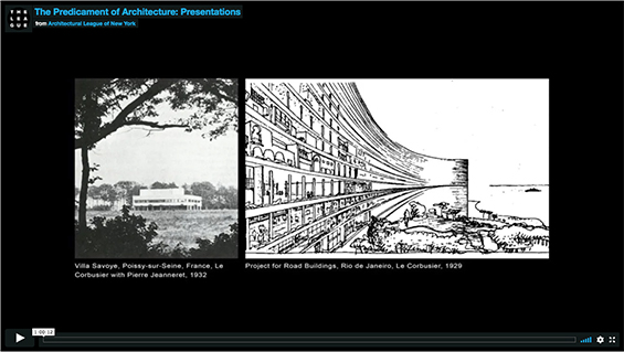 Henry Cobb, The Predicament of Architecture: Presentations 