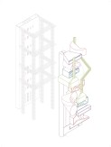 Exploded isometric of structure