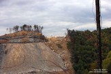 Ammonium nitrate blasting on the edge of a mining site. Kayford Mountains, West Virginia.