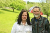 Alice and Pete Diehl on their farm, which has been owned and run by their family for five generations. Youngsville, New York.