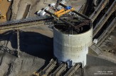 Tar sands raw materials collection and distribution point in Fort McMurray.