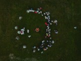 Native Faith’s Stone Circle during celebration of Summer Solstice, June 20th, 2020