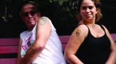 My grandfather and I in quarantine pictured with matching tattoos, Neve Oz, Petah Tikva