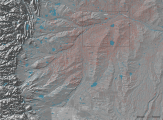 Hydro-fracking wells north of Denver, Colorado, showing vertical and horizontal drill patterns. 
