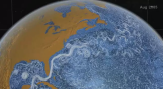 NASA Perpetual Ocean visualization of ECCO2 data