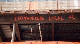 Ironworkers from Local 40 make their mark at the World Trade Center site.