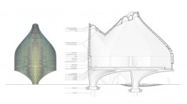 Young & Ayata - Vessel Collective Bauhaus Museum, detailed section and elevation