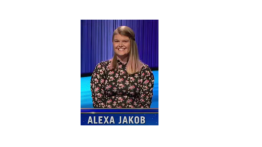 Alexa Jakob as she appeared on Jeopardy! in July 2022