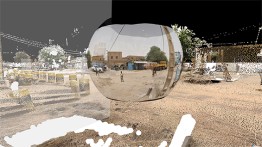 Site model of Timbuktu, Mali and reconstructed [situated] panorama capture [visual evidentiary asset], utilized for the International Criminal Court (2019).