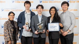 Solar Decathlon prize acceptance