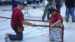building the steel bridge