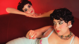 Two women in recline