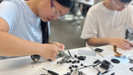 Vanessa using Found objects