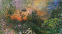 Firelei Baez painting titled View of Nature