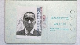 George Maciunas's passport, 1972‒78 (detail)