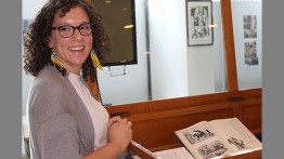 Katie Blumenkrantz, librarian and archivist, curated the exhibition