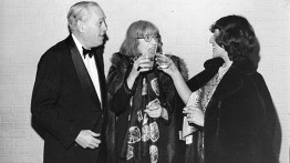 Dore Ashton (r) with Lee Krasner and Cooper Union President John F. White in 1974
