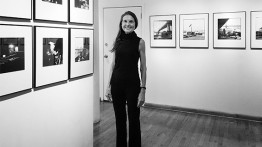 Margaret Morton at her Leica Gallery Retrospective, 2015. Photo by Janet Odgis