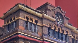 The Foundation Building's clock in miniature.