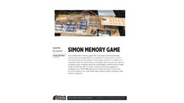 [STUDENT POSTER] SIMON MEMORY GAME