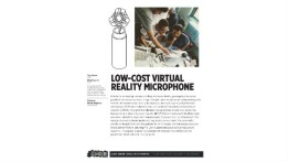 [STUDENT POSTER] LOW-COST VIRTUAL REALITY MICROPHONE