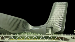 View of the Kaohsiung Port Terminal model. Credit: Courtesy RUR Architecture