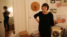 Diana Agrest at her home studio. Photo courtesy LA Johnson/NPR