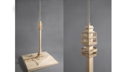 Cooper students' model of Avala Tower (1965) in Belgrade, Serbia designed by Ugljesa Bogunovic, Slobodan Janjic, and Milan Krstic