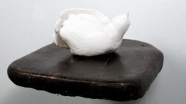 'Bird Sitting' (2012); Ceramic and wood