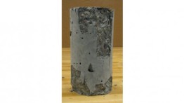 Concrete Test Cylinder with Super-plasticizer Loaded to Failure