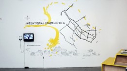 Installation view of Amy Franceschini’s Intentional Communities, 2008